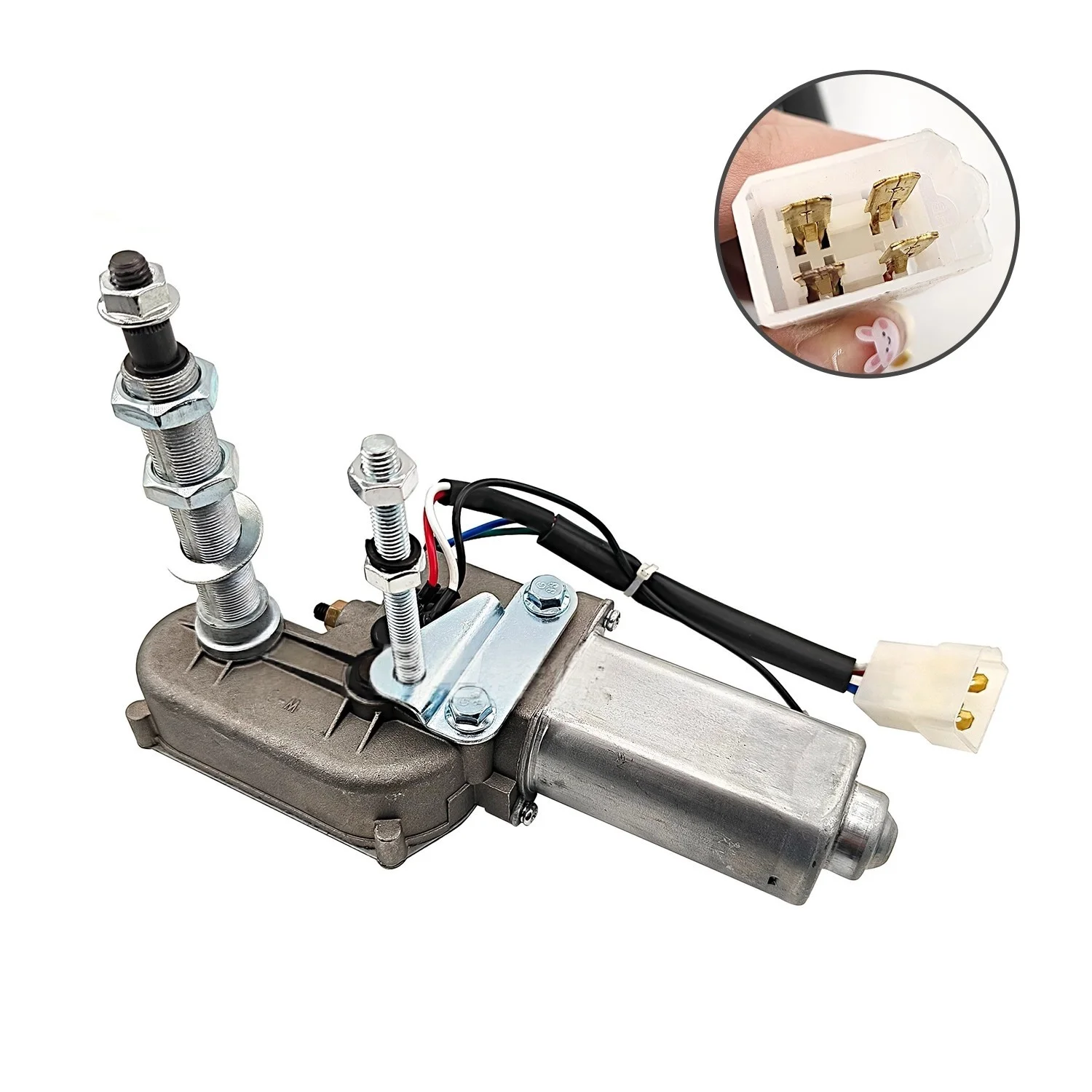 Suitable for Doosan Daewoo 55, 60, 80-7 Hyundai R60-7 excavator wiper motor and wiper assembly