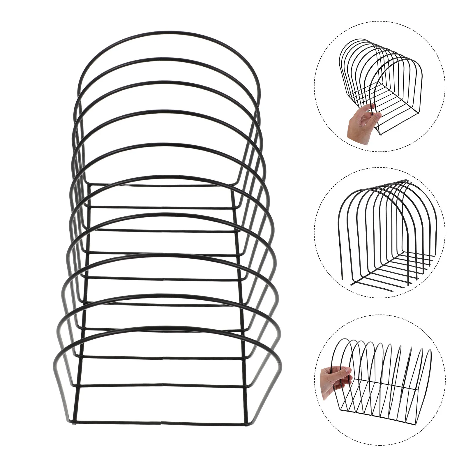 

Набор из 2-х железных подставок для головных уборов: минималистичный органайзер для хранения зимних шапок, бейсболок и бини для гардероба, спальни, стола