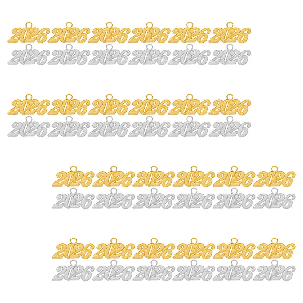 50 Pcs Graduation Hat Charm Cap Tassel Charms Pendant Pendants for Necklace Year