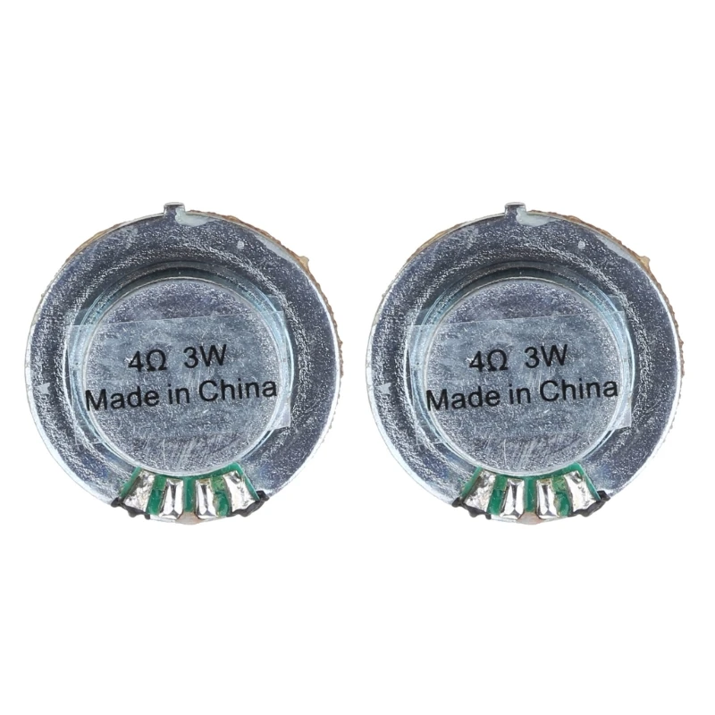 2Pcs 4 Ohm 27mm 3W for High Fidelity Stereo Speaker Vibration Resonance