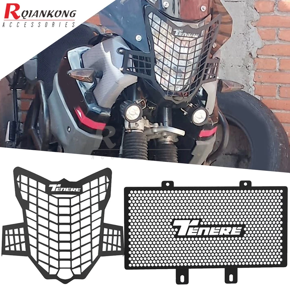 

XT 660 Z SUPER TENERE Motorcycle Headlight Guard Grille Cover radiator guard sets FOR YAMAHA XT660Z Tenere 2008-2016 2015 2014