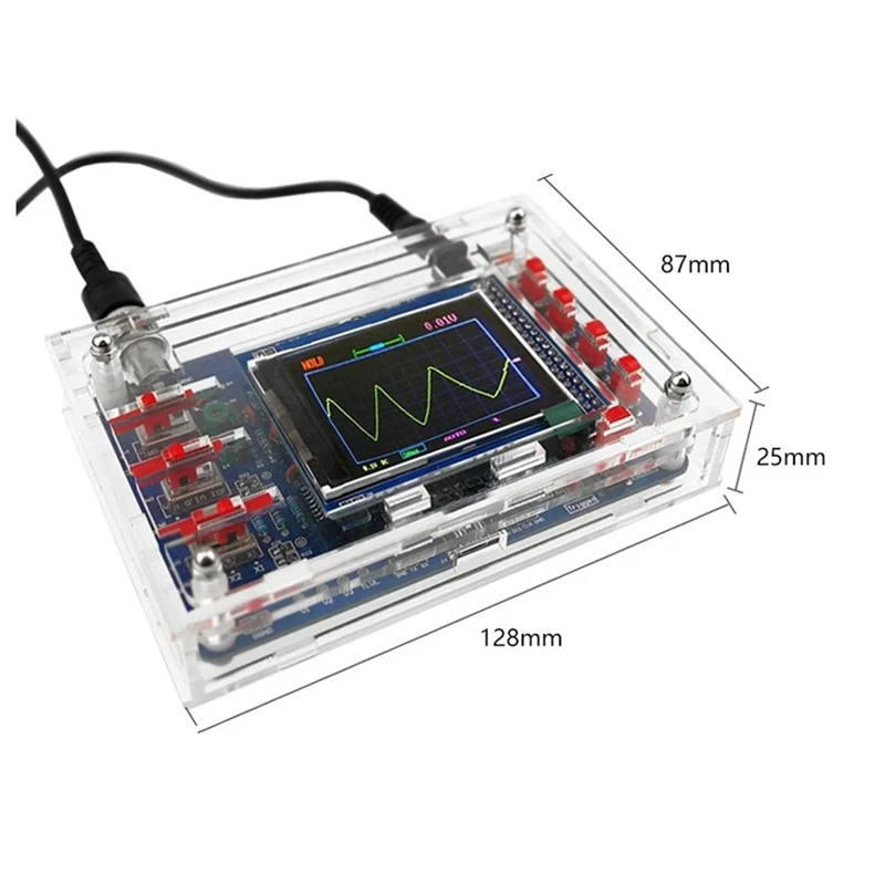 Oscilloscope numérique AC88-DSO138, Kit électronique de bricolage, assemblage de circuits imprimés de microcontrôleur, pièces de soudage