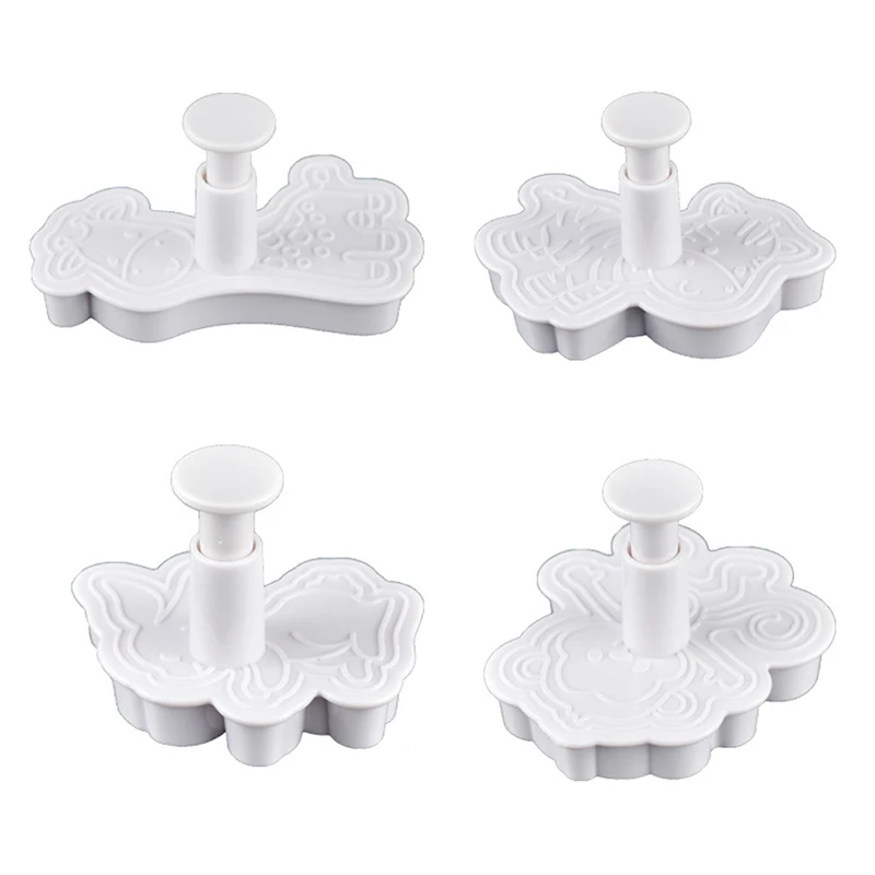 Creative plastic simulation cookie mold complementary food diy baking tools Cake set cake mold animal series