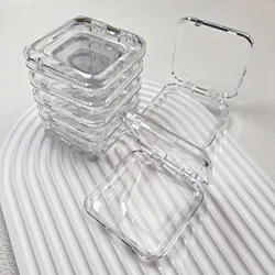 False Nail Case Plastic Storage Box for Fake nails Transparent Pink Nail Art Display Stand Fake Nails Organizer Packing Box