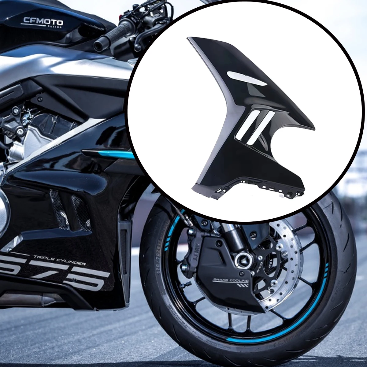 CF650-10 Left and right radiator guard plates  Motorcycle accessories Fit For CFMOTO 675SR 675 SR