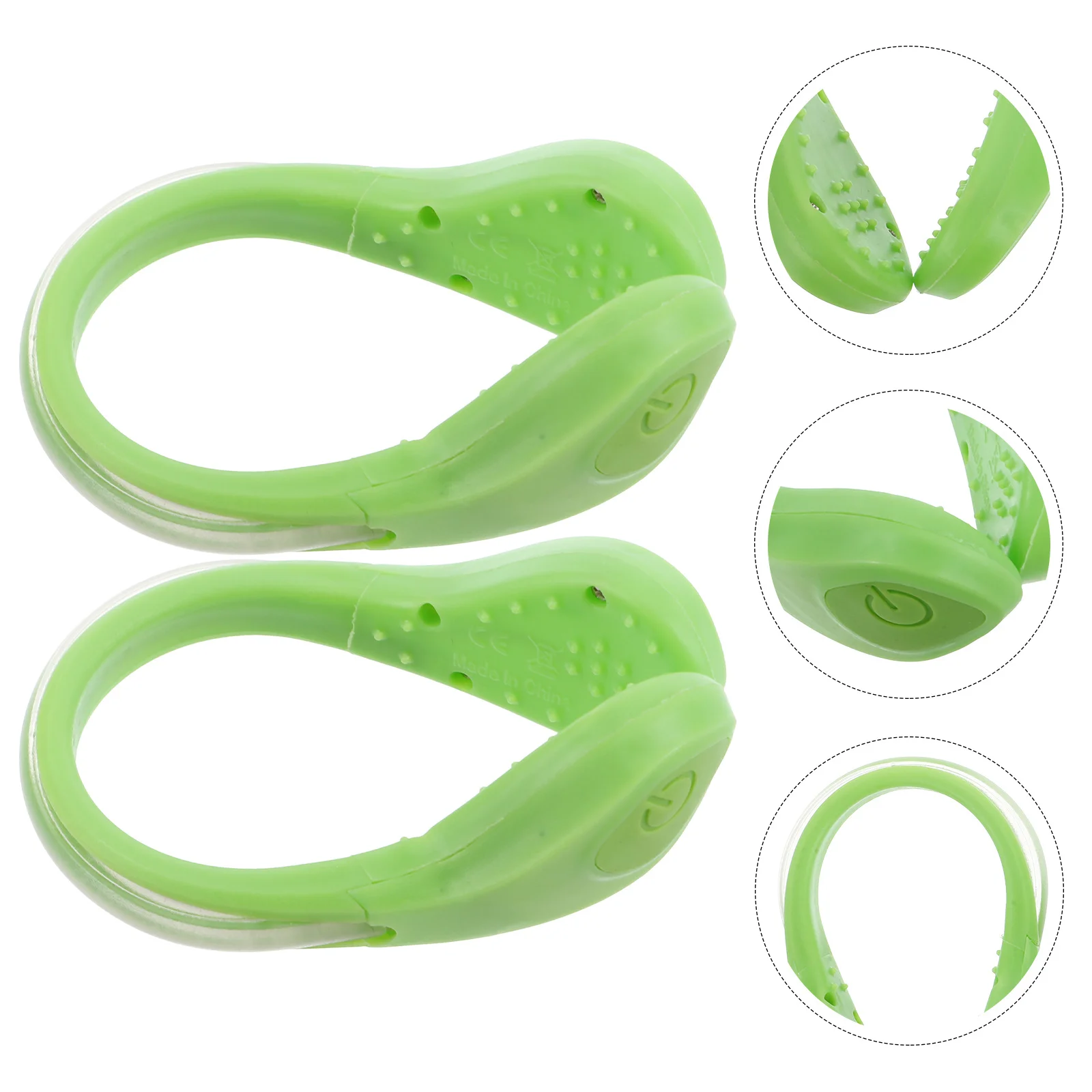 

2Pcs LED Shoelace Clip Lights Night Safety Gear Lightweight Portable Running Walking Illuminated Visibility