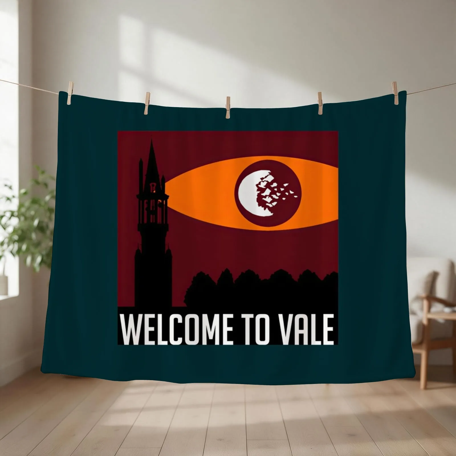 Welcome To Vale Throw Blanket Tourist Winter beds Plush Bed linens Blankets