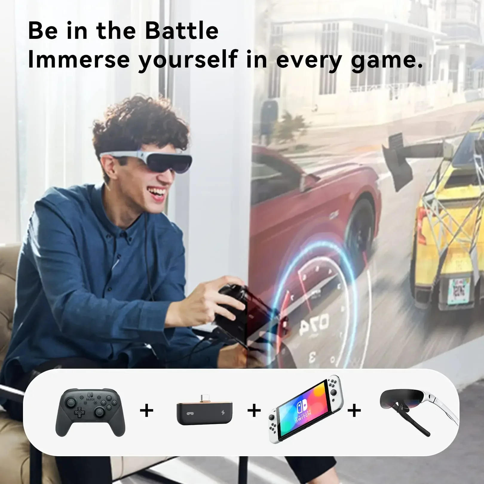 Rokid Mini Hub Oplaadconverter AR-brilaccessoires voor Switch Xbox-smartphones Gebruik tijdens het opladen Geschikt voor Air Max en AR Joy