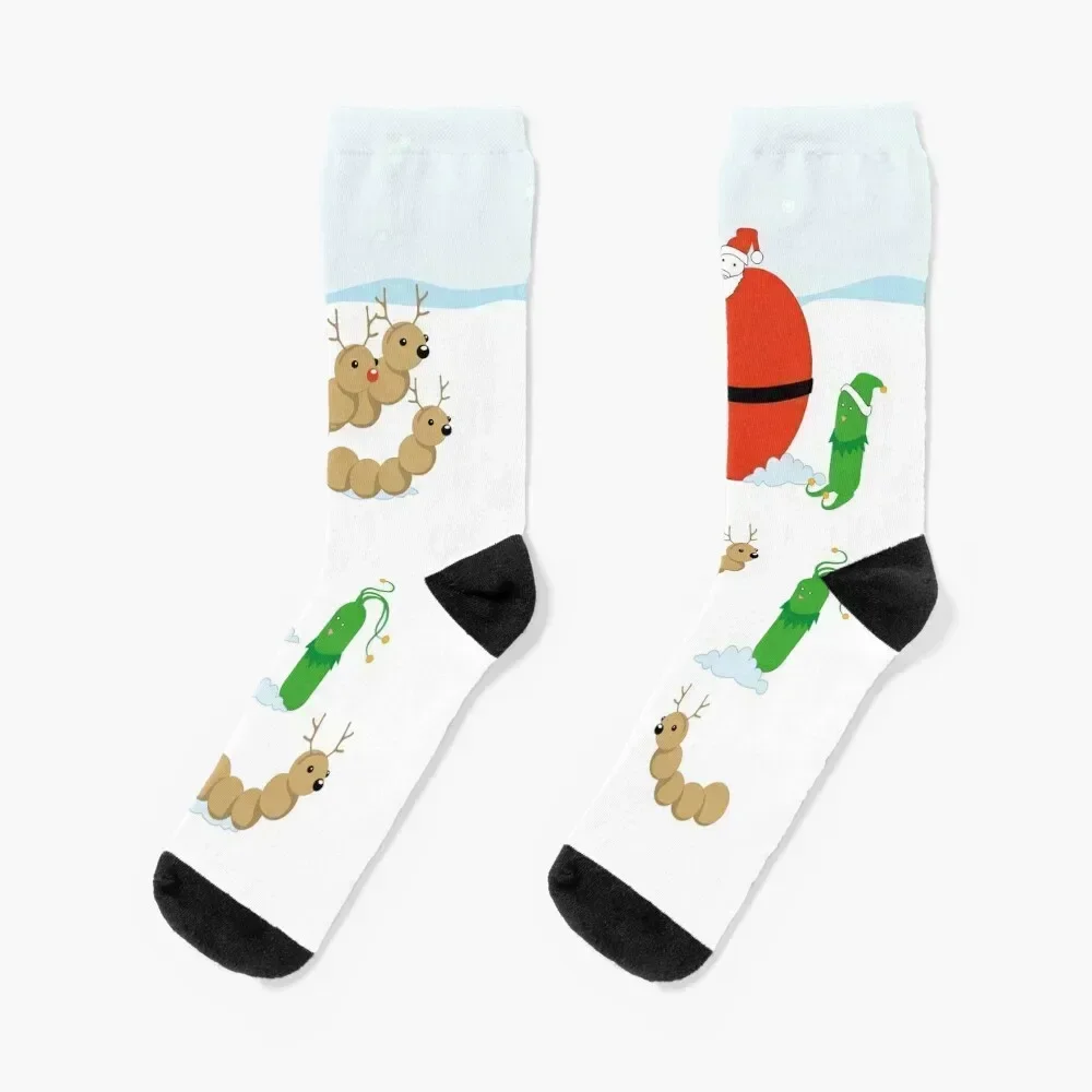 

Merry-crobial Holiday Greetings Socks sports stockings aesthetic designer Socks Male Women's