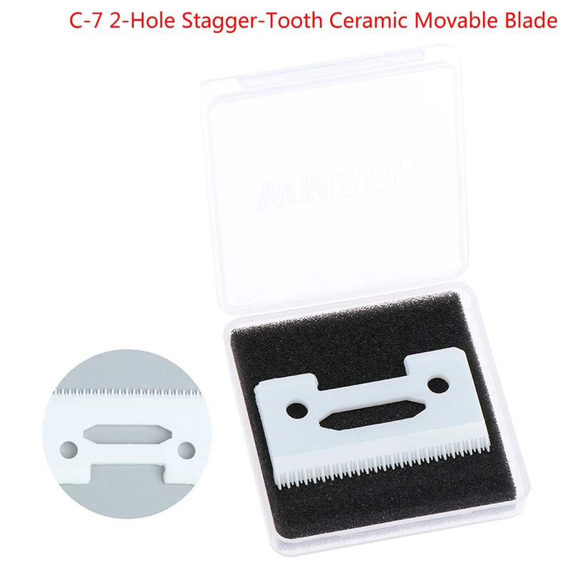 

2-Hole Stagger-Tooth Ceramic Movable Blade Cordless Clipper Replaceable Blade