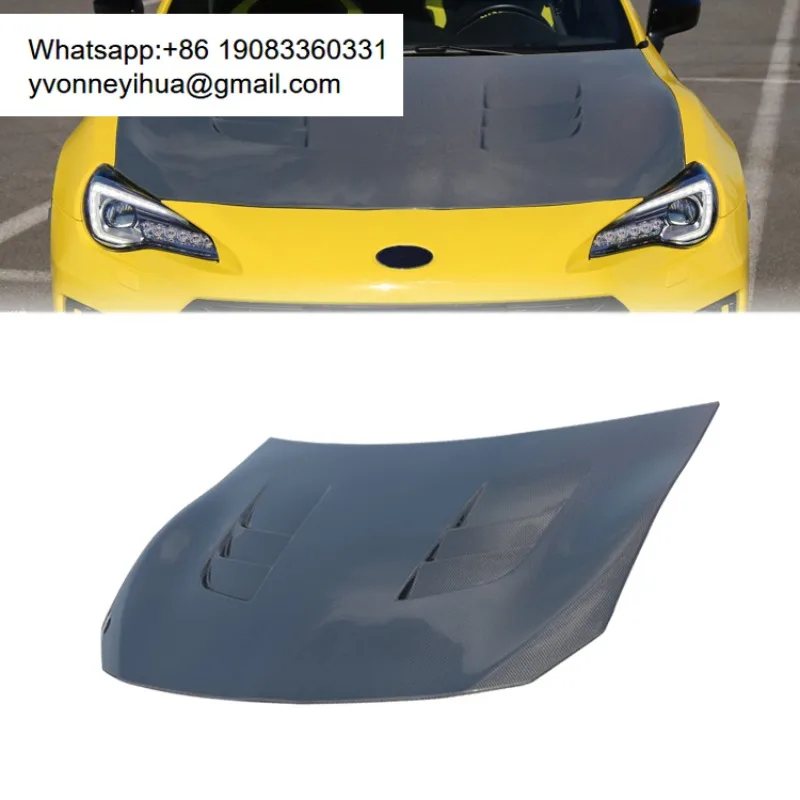 

Капот из карбона в стиле TS для Toyota GT86, FT86, Subaru BRZ, 2012-2020 гг.