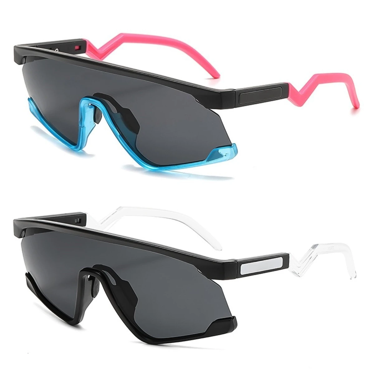 

Brand Designer Oversized Sunglasses Men Vintage Half Frame Mirror Sun Glasses for Women Driving Sport Eyewear Gafas De Sol