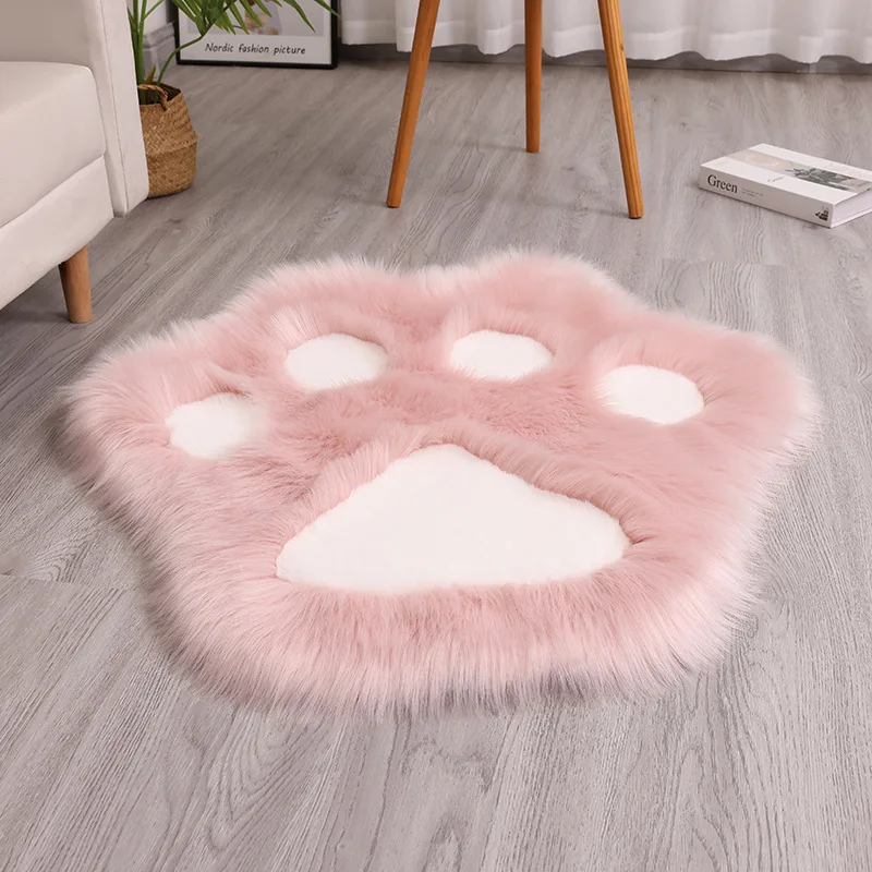 

Imitation rabbit fur blended bedroom sofa cat claw carpet skin-friendly no hair loss machine washable living room floor mat