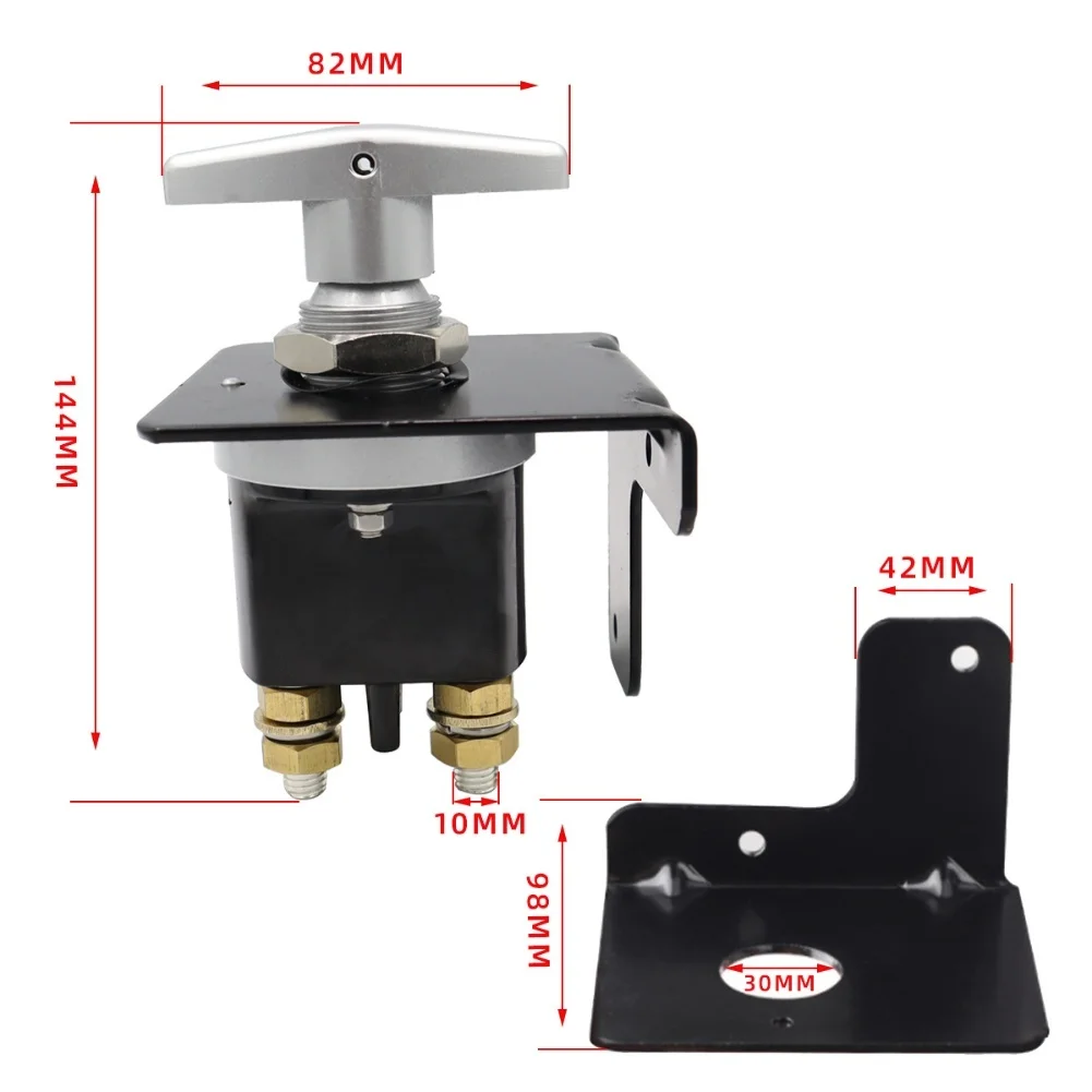 Battery Isolation Switch For RV Battery Switch RV Cutoff 12V Battery Switch Two 10mm Threaded Rods 500A Continuous Current