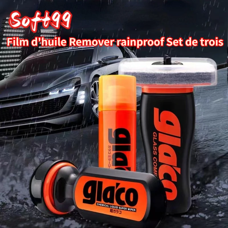 Soft99-Agent anti-pluie durable pour pare-brise de voiture, manteau répulsif, élimination du film d'huile, traitement anti-pluie, Japon, Glprogressif