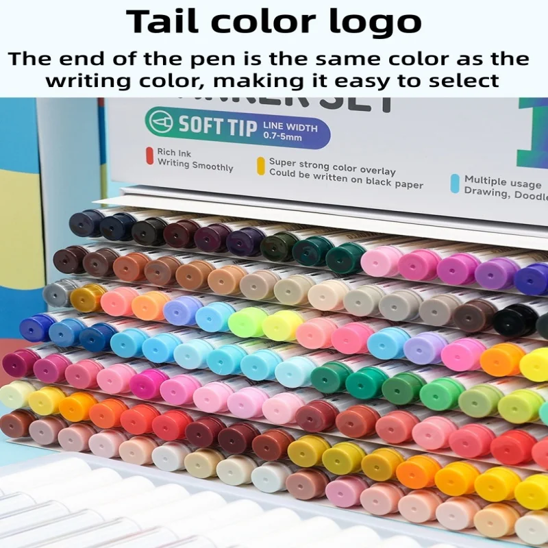 Acrylic marker pen gift box student-specific art drawing pen set Office School Supplies Pens Pencils Writing Supplies
