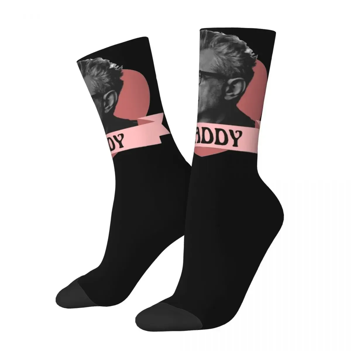 Jeff Daddy Goldblum With A Heart Theme All Season Socks Accessories For Male Cozy Stockings