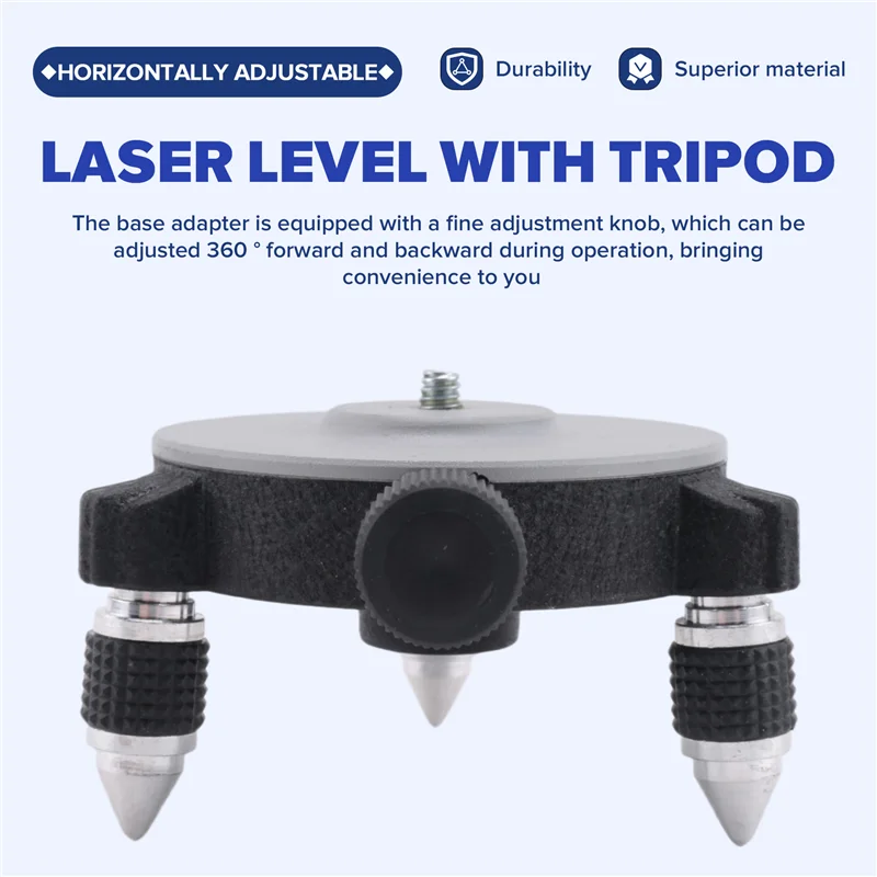 

F-T Plastic Base Adapter For Laser Level Tripod Connector Pivoting Base Fine Tuning Holder