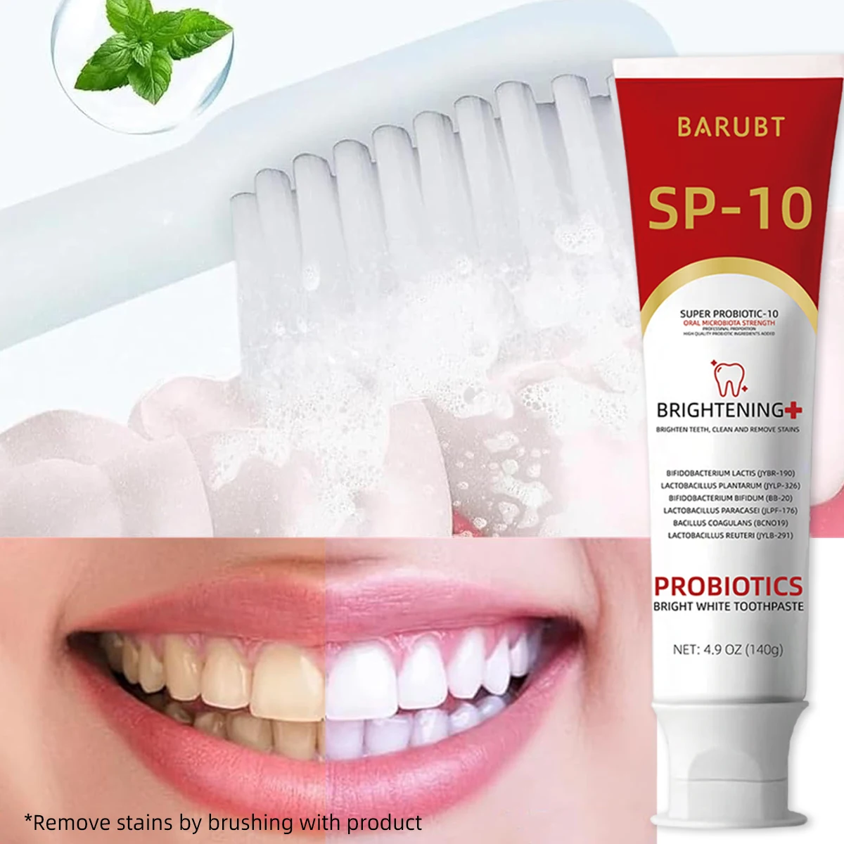 Cross-Border Summer Explosion BarUBT Probiotic Tooth Care Toothpaste Care Toothpaste