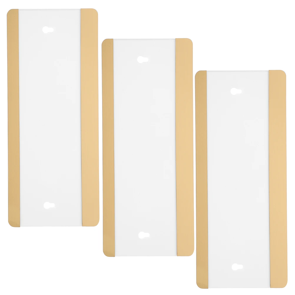 

3pcs Department Card Acrylic Wall Mounted Sign Holder for Doors Office Name Plate School Conference Room Decor