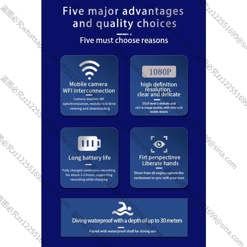 

Подходит для водонепроницаемой камеры высокого разрешения с цветным экраном и защитой от сотрясений, Wi-Fi, уличной спортивной камеры с большим пальцем