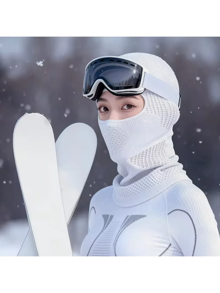 Winter Unisex Warm Ski Mask Balaclava Outdoor Sports Cycling Full Face Mask Scarf Men Women Elastic Breathable Motorcycle Mask