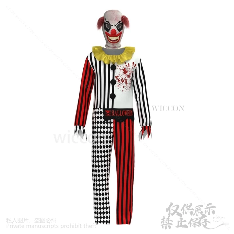 Anime Clown Cosplay Film Jumps uit Terrifier Horror Cos Maske Halloween Kostüme Maske für Männer Frauen Kinder ̈d