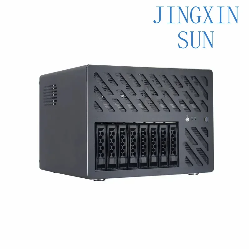 Nas8-Disk Storage Server Half-Height PCIE Card Slot Mainboard ATX Power Hot-Swappable Chassis