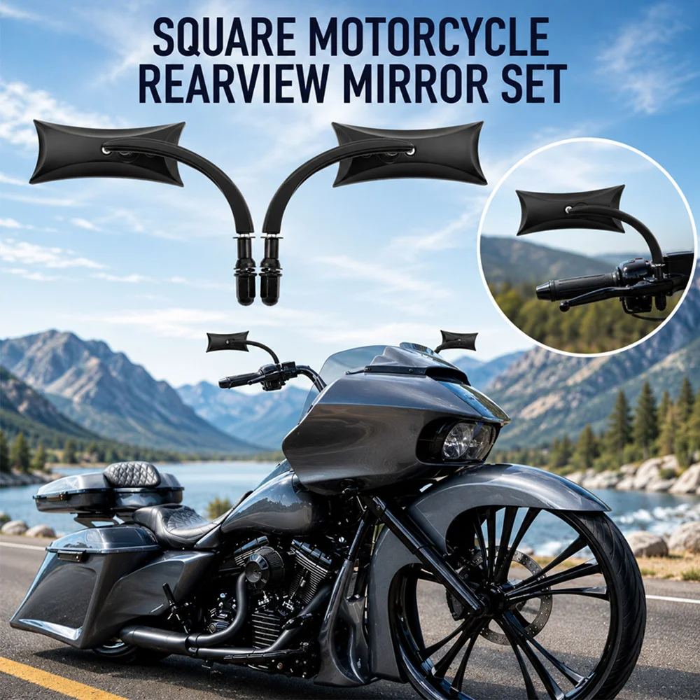 For Selected Motorcycles and Scooters Equipped with M8x1.25/M10x1.25 Threaded Mirror Mounting Holes Motorcycle Rearview Mirrors