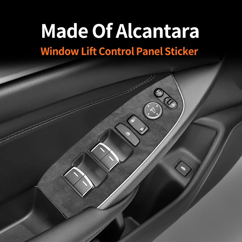 

Made Of Alcantara For Honda Accord 10th Gen Facelift INSPIRE Car Interior Window Panel Styling Cover Trim Switch Car Accessories
