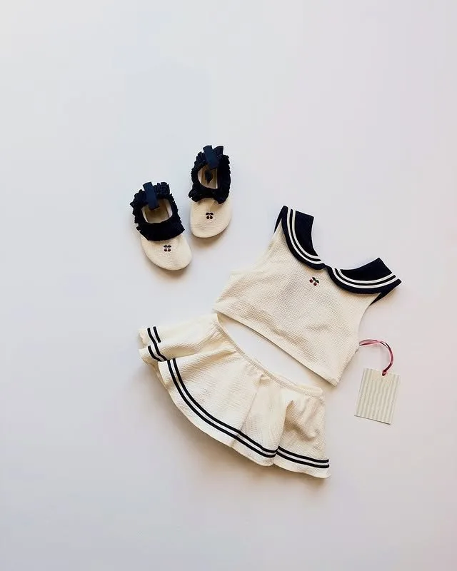 Toddlers Girls Cherry Swimwear Sets Ruffles Backless Sde5ef0410a014055acced7250772f36fE