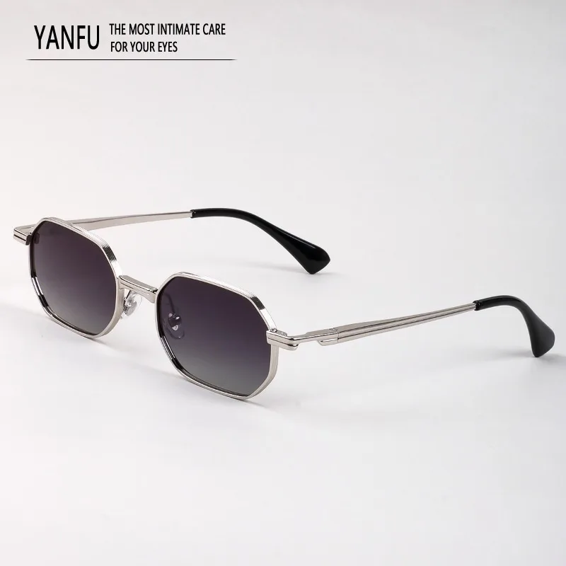 

2025 пляжные поляризационные солнцезащитные очки с градиентом, женские модные очки, мужские металлические очки Tendy, уличные солнцезащитные очки UV400, женские летние 147 мм