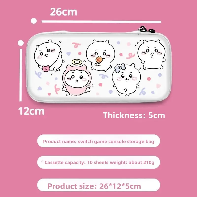 Switch Carrying Case For Chiikawa Anime Cute Nintendo OLED Lite And Switch 2 Storage Bag Pouch Protective Travel - view 3