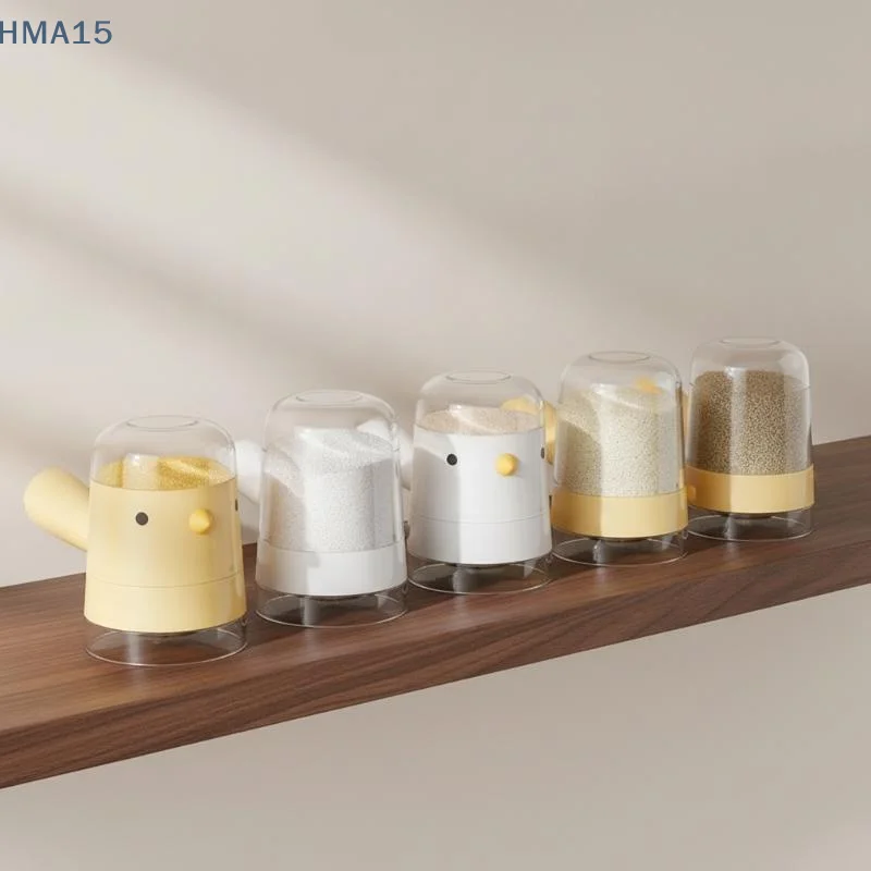 【YA】Cute Chick Shaped Spice Dispenser 1/2Pcs Measurable Dosing Seasoning Container for Kitchen Cooking Baking