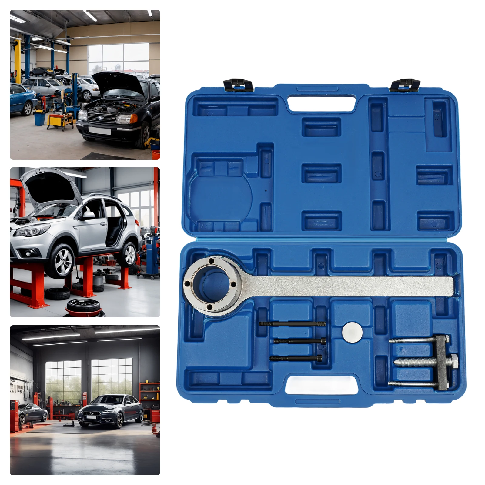 

Набор съемников коленчатого вала, универсальный инструмент для снятия шкива коленчатого вала, съемник коленчатого вала для двигателя Jaguar Land Rover V8