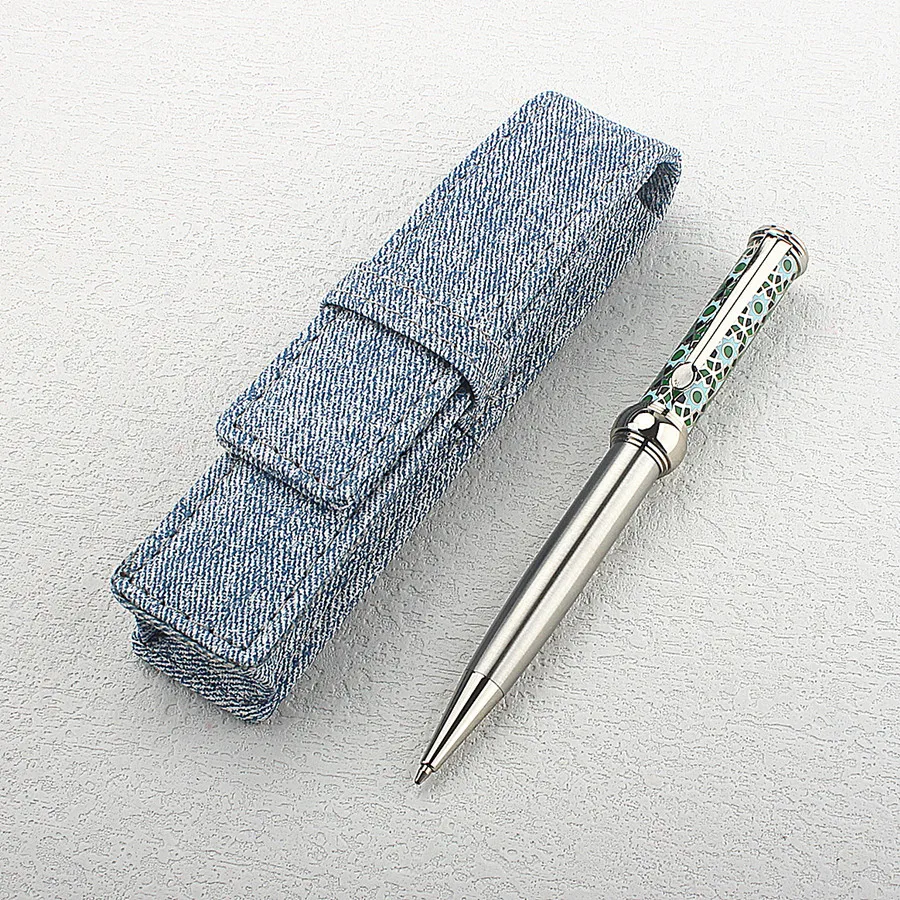 Vintage Collectible Pens - Pena Bola Logam dengan Motif Burung