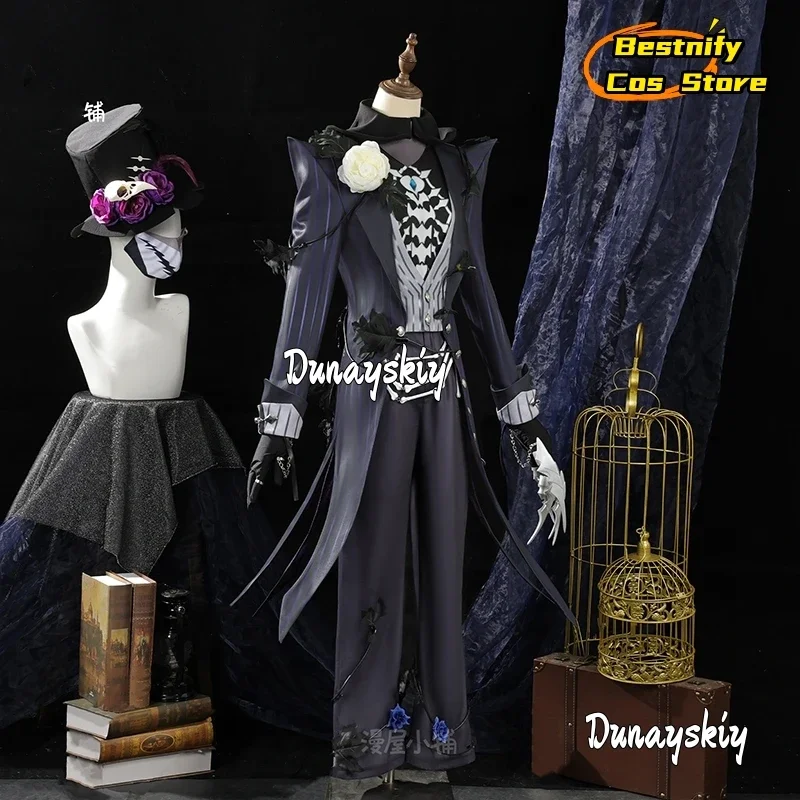 زي تنكري لعبة الهوية VJack زي الفنان الممزق زي القرون الوسطى القوطي زي أنيمي RipperUgu شعر مستعار للعب الأدوار دعامة الأحذية