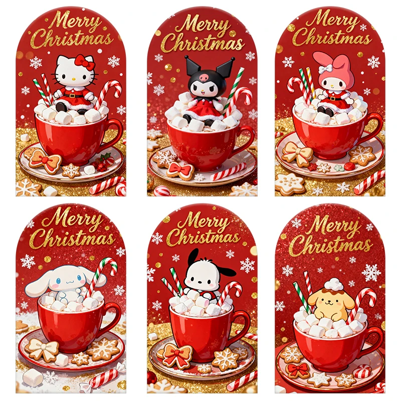

Sanrio Characters Christmas Hot Cocoa Theme Arch Backdrop Cover Warm Festive Scene For Kids Birthday Baby Shower Photo Booth