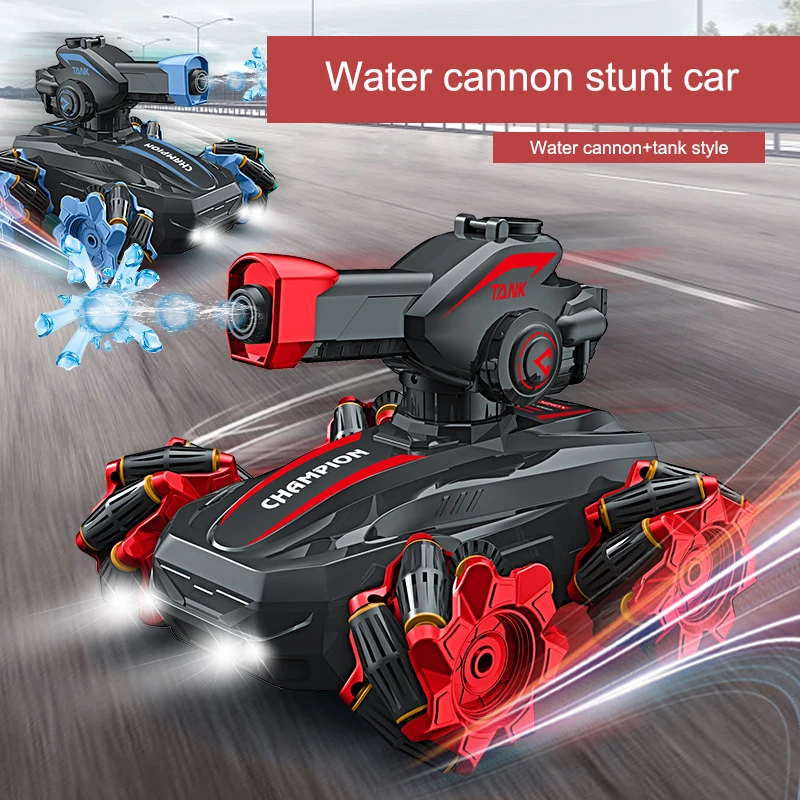 

RC Tank Remote Control Gesture Toy 4WD Water Bomb Cannon Stunt Shooting 2.4G Drift Kids for Electric Children Boys Gift