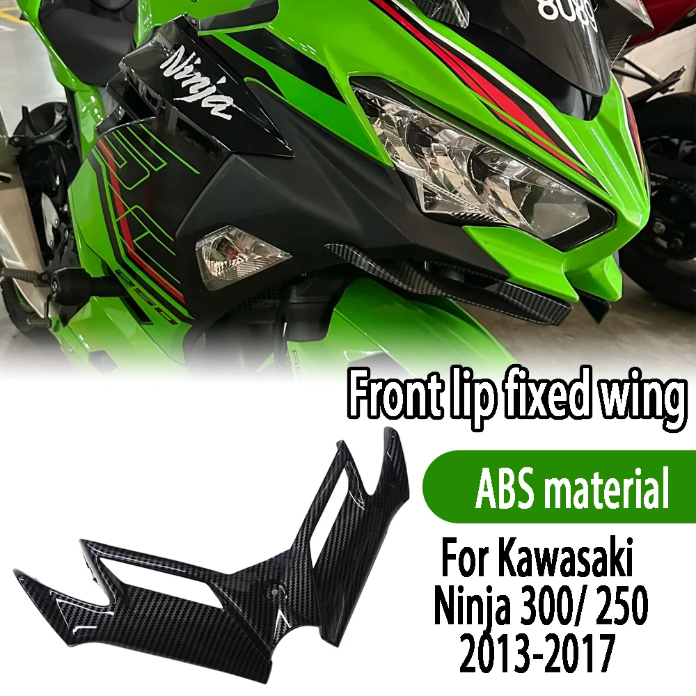 

For Kawasaki Ninja 300/250 EX300 2013-2017 Motorcycle Front Fairing Winglet Wing Guard Cover ABS Aerodynamic Winglets Wing Cover