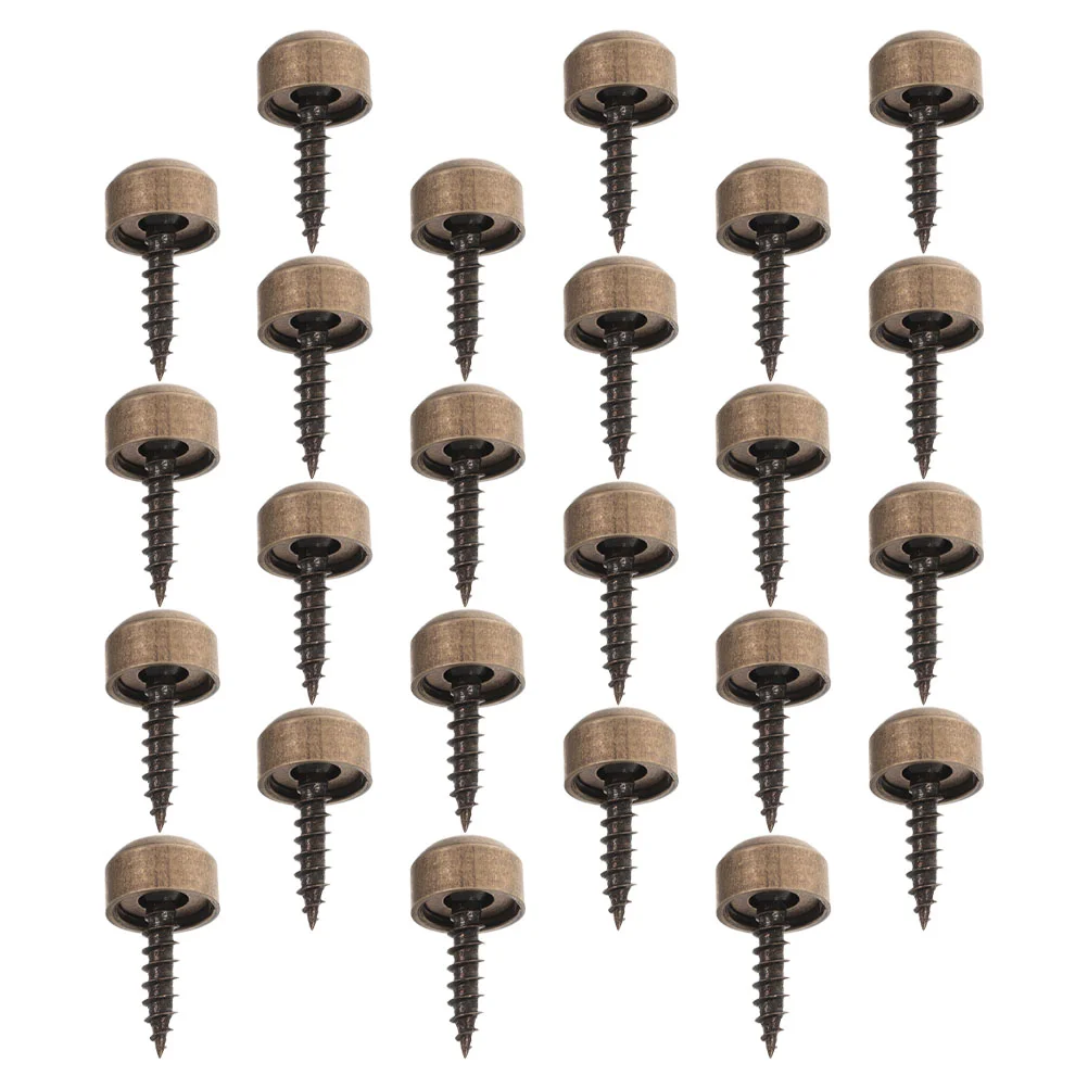 

Self-tapping Screw Cap Covers Caps Mirror Screws for Wall Mounting Decorative Wood with Black