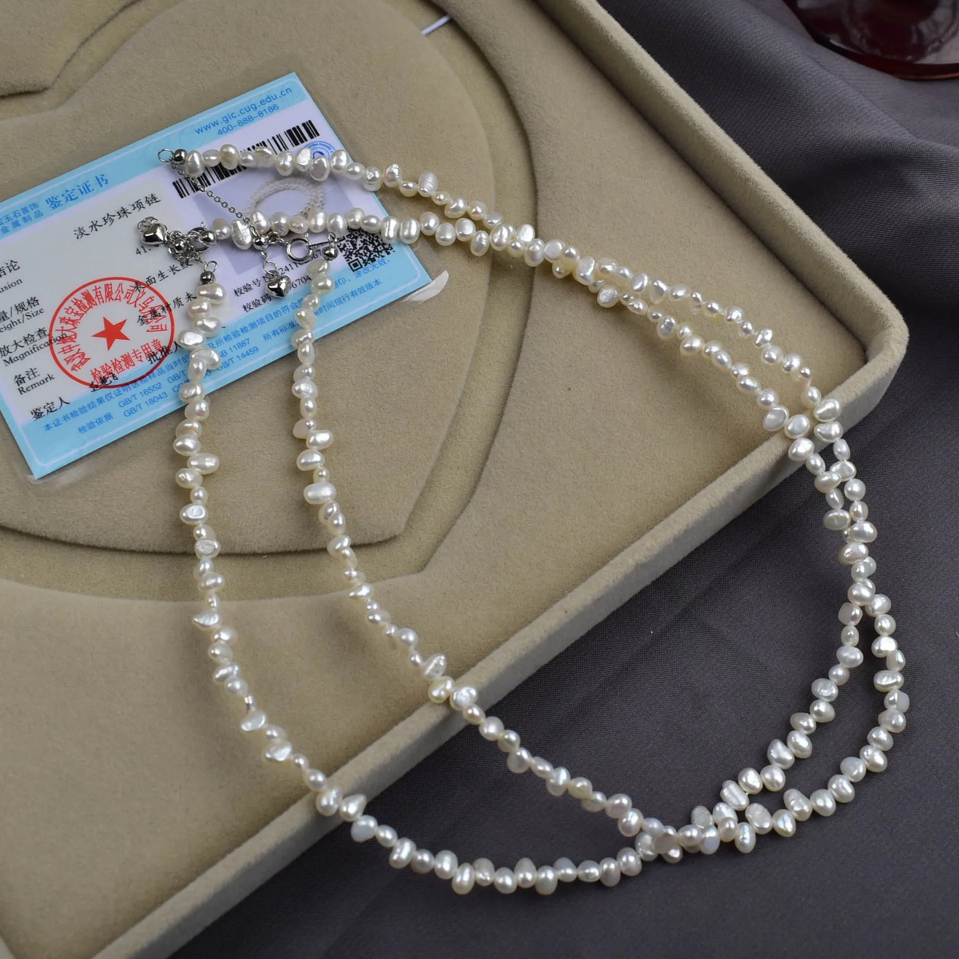 YWYC 4-5mm Baroque Freshwater Pearl Necklaces for Women 37cm+5cm Extend Chain 925 Sterling Silver Necklaces Jewelry Gift