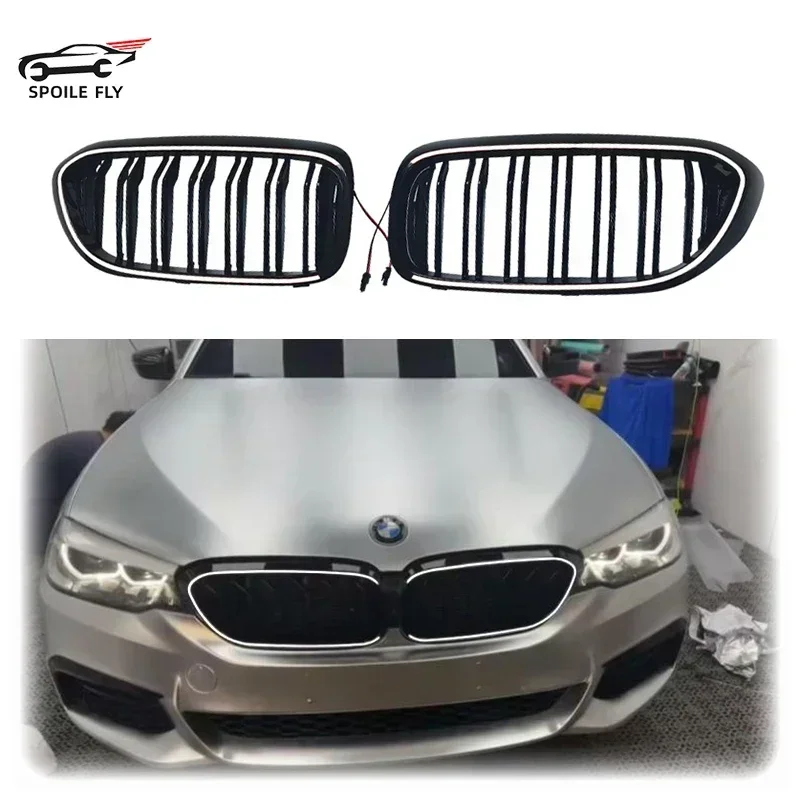 

High Quality ABS LED Front Radiator Kidney Bumper OEM Hood Grilles Replacement For BMW 5 Series G30 G31 520i 530i 540i 2017-2020