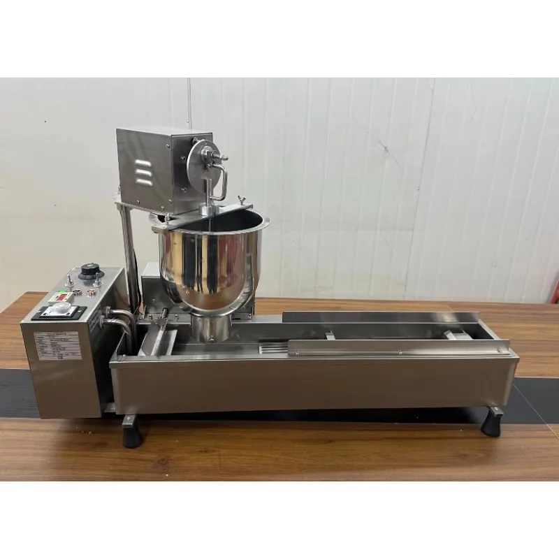 110V 220V Fully Automatic Commercial Cake Fryer Donut Maker Making Machine with Round Donuts