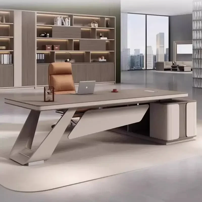 Unique Designer Office Desks Storage Manager Luxury Drawers Office Desks Modern Cheap Corner Scrivania Work Station Table
