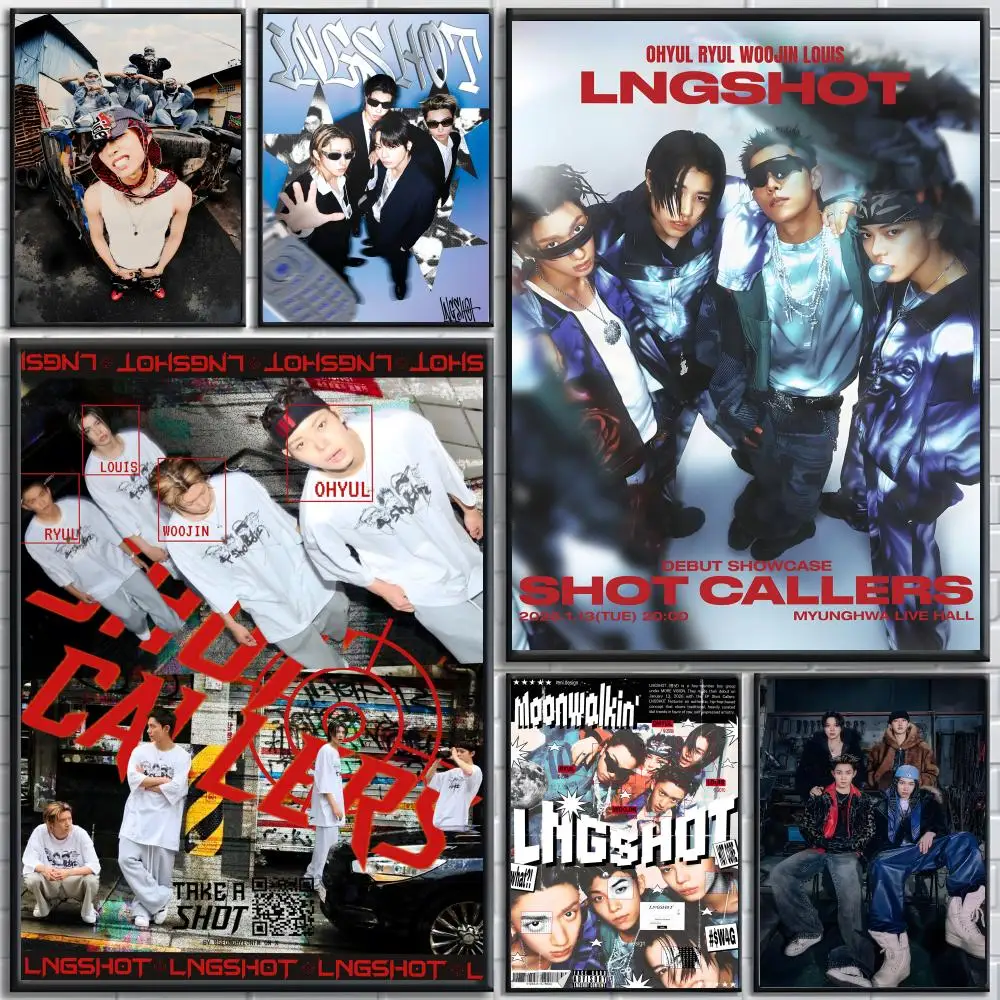 Boy Group LNGSHOT Poster High-definition posters, wall art for living room and home decor.