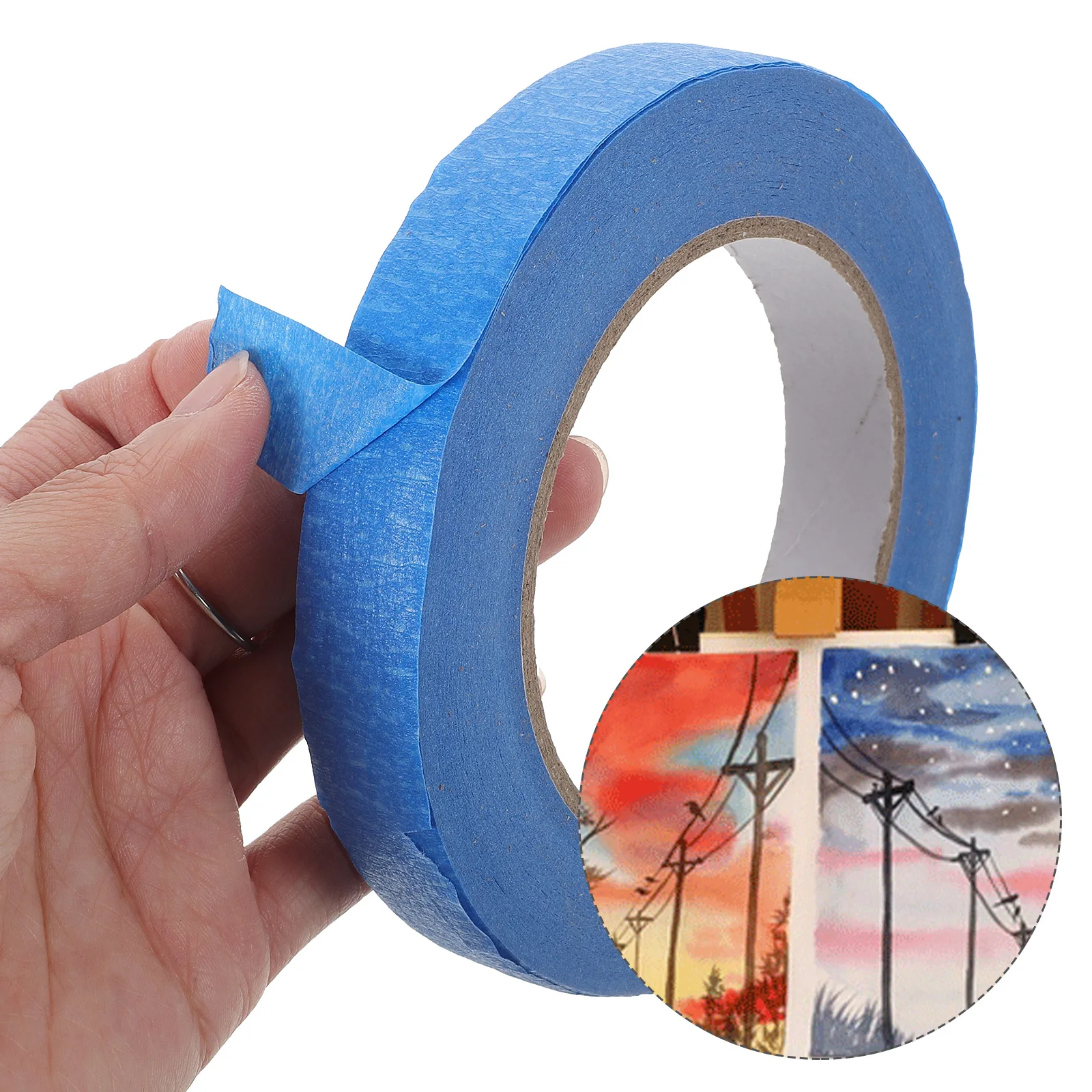 

3 Rolls Color Separation Masking Tape Easy Clean Removable for DIY Crafts Painting Labeling Art Projects Masking Tape