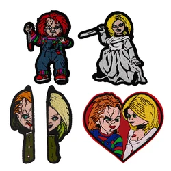 Horrorfilm karakters patch borduurwerk anime geborduurd logo kledingaccessoires sticker patches kleding cadeaus voor vrienden