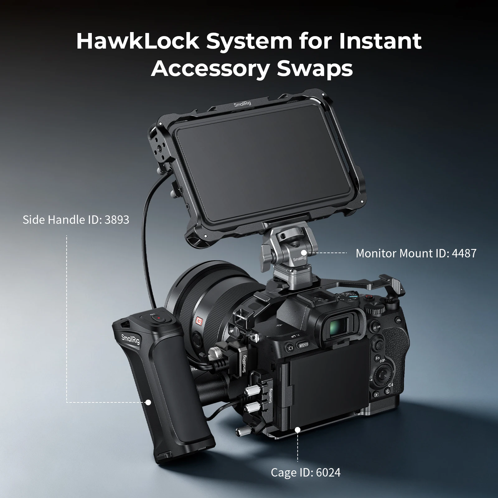 Klips SmallRig 7V / 7IV do kabla HDMI do klatek Sony Alpha 7 V / 7 IV, do zestawów Half Cage, zapewniający stabilną transmisję danych. — zdjęcie produktu 5