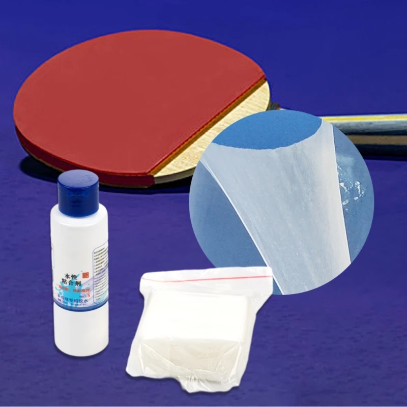 F1FD Table Tennis Rubber Adhesive Pingpong Racket Tennis Racket Adhesive Water Glues Table Tennis Paddle Waterbased Glues